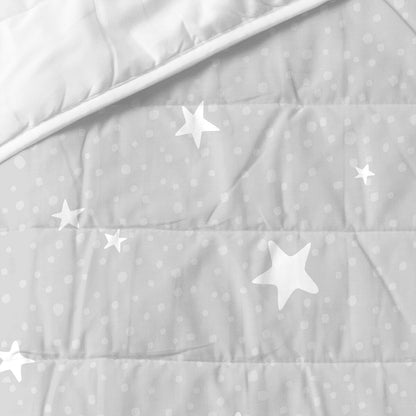 Bedspread (quilt) HappyFriday BASIC KIDS Grey 100 x 130 cm Baby Crib