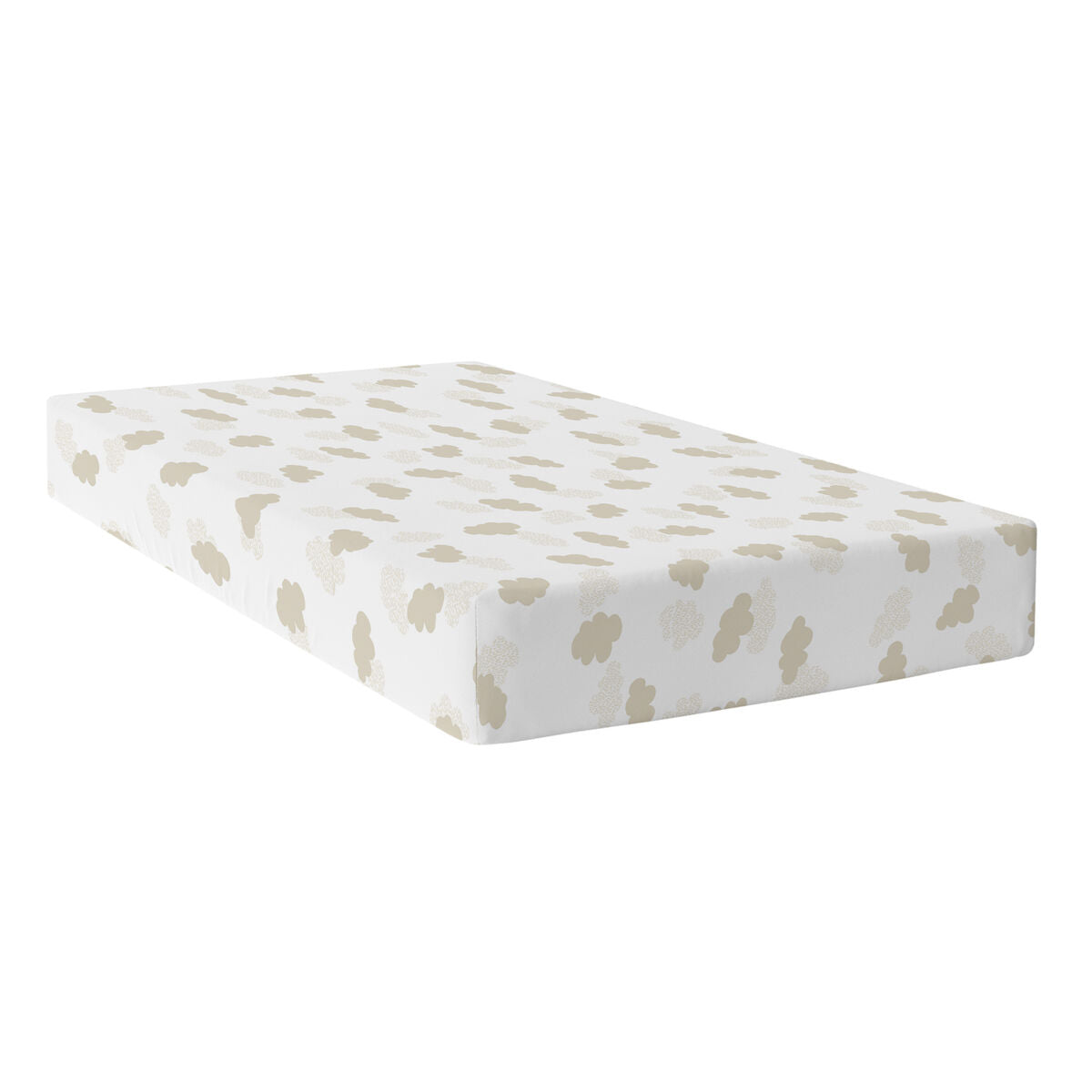 Fitted sheet HappyFriday BASIC KIDS Beige 105 x 200 x 32 cm