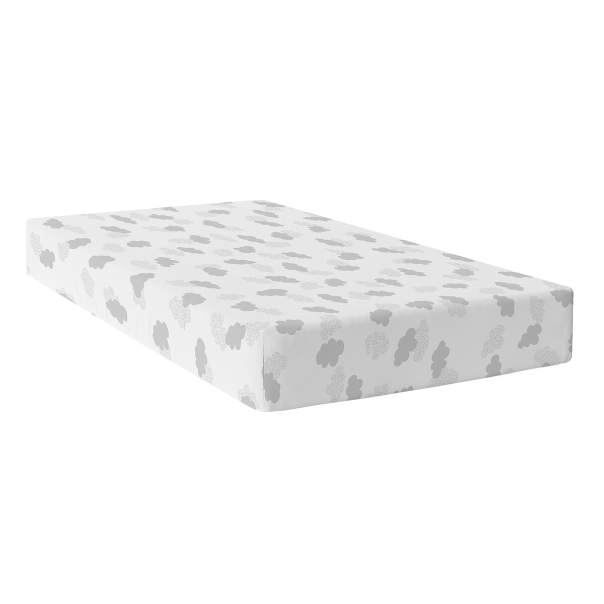 Fitted sheet HappyFriday BASIC KIDS Grey 90 x 200 x 32 cm