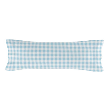 Duvet cover set HappyFriday Basic Kids Blue Single Gingham 2 Pieces