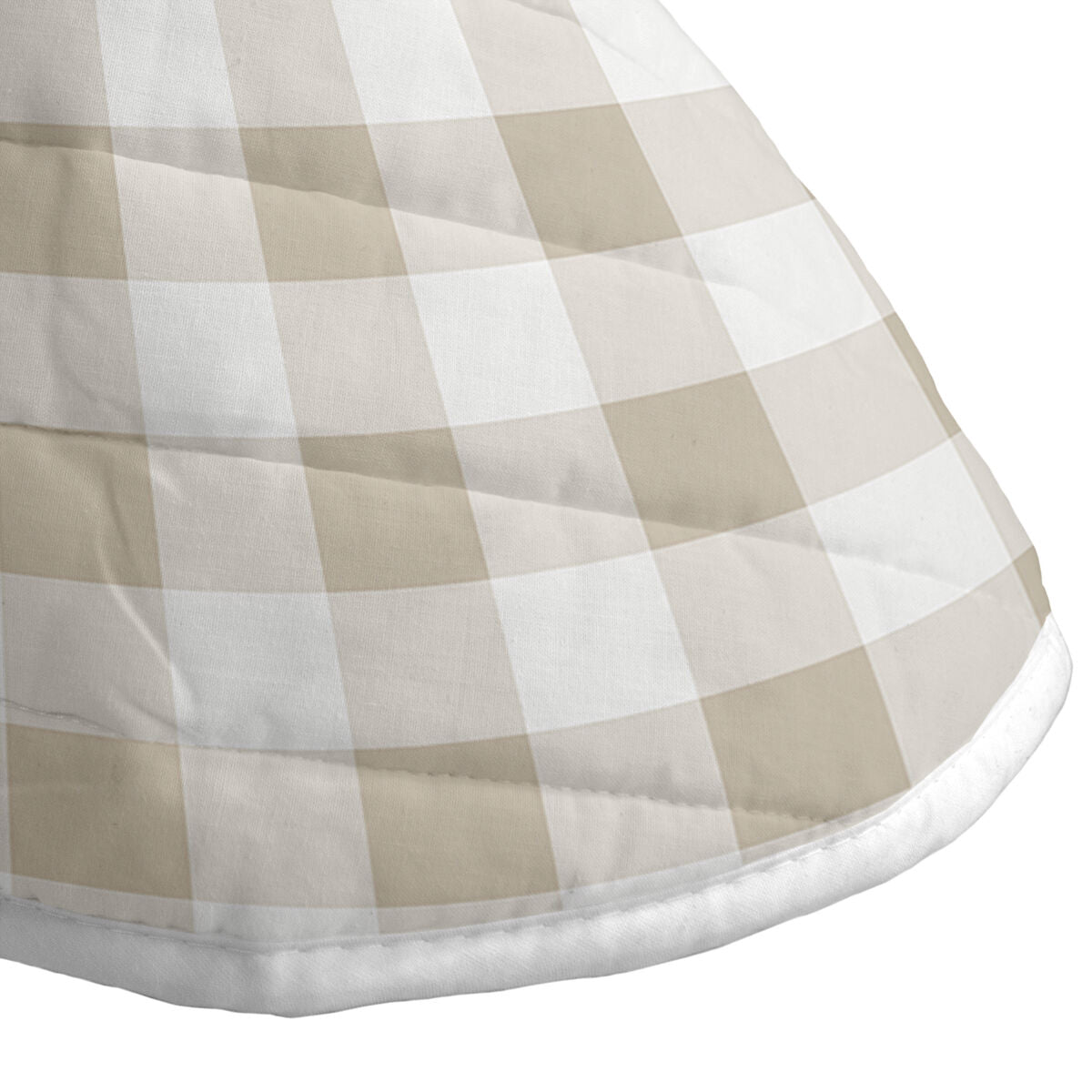 Bedspread (quilt) HappyFriday Basic Vichy Beige 180 x 260 cm