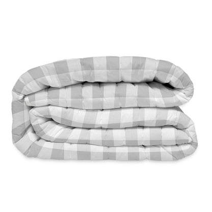 Bedspread (quilt) HappyFriday Basic Kids Grey 180 x 260 cm Gingham