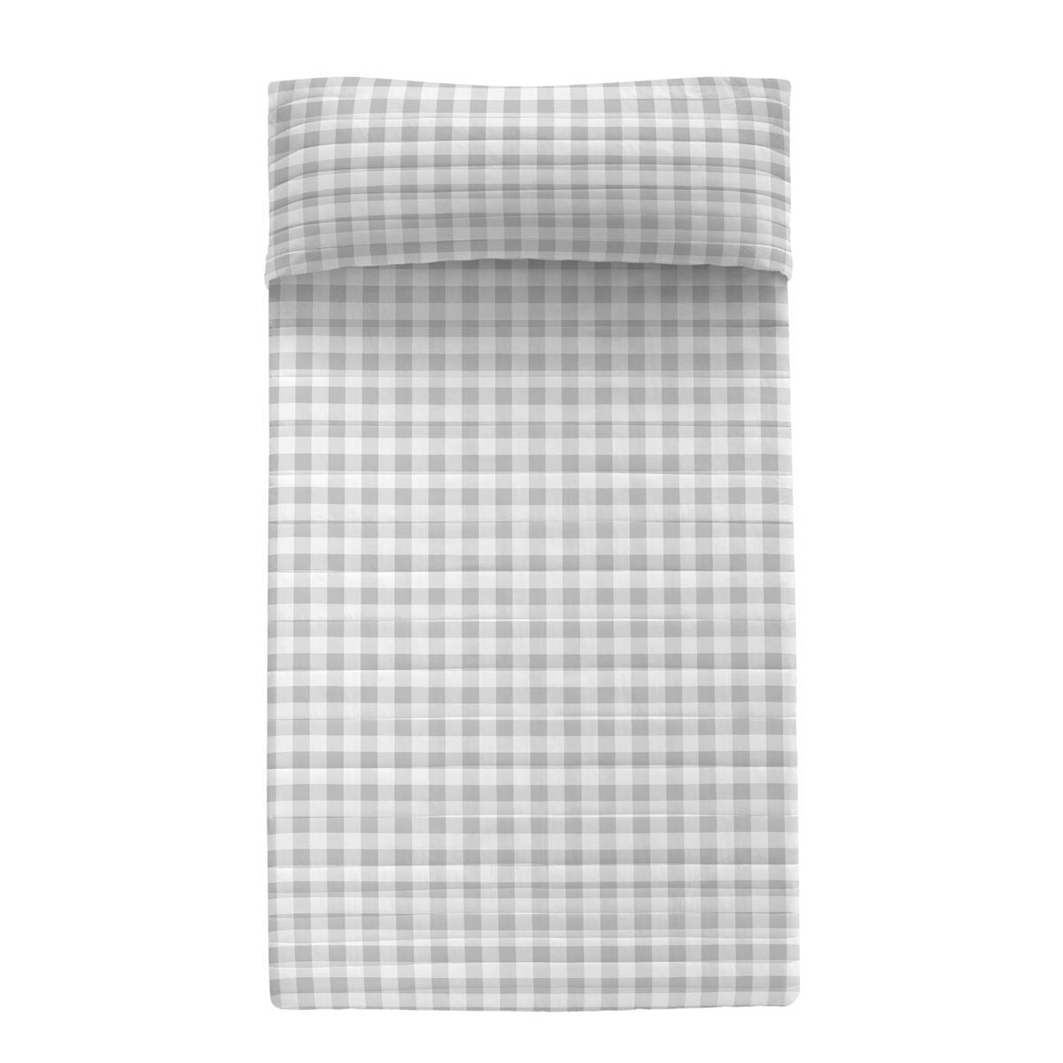 Bedspread (quilt) HappyFriday Basic Kids Grey 180 x 260 cm Gingham