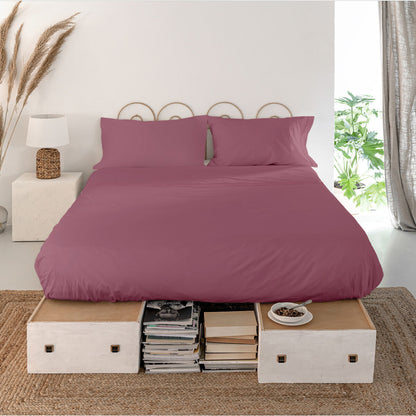 Top sheet HappyFriday Basic Magenta 210 x 270 cm