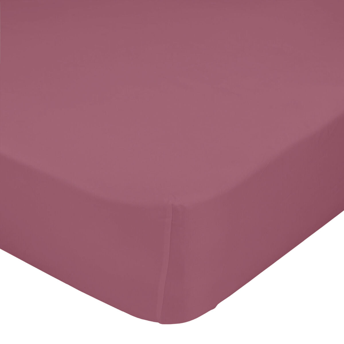 Fitted bottom sheet HappyFriday BASIC Magenta 140 x 200 x 32 cm