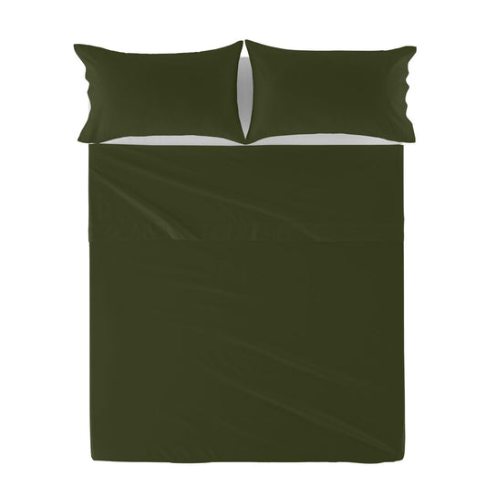 Top sheet HappyFriday Basic Green 240 x 270 cm