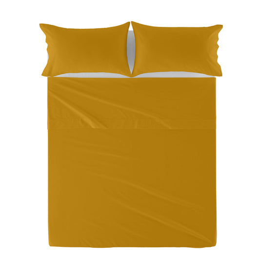 Top sheet HappyFriday Basic Mustard 240 x 270 cm