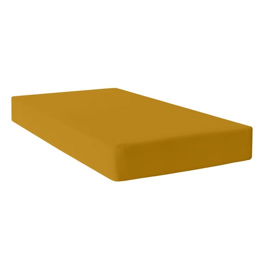 Fitted bottom sheet HappyFriday BASIC Mustard 140 x 200 x 32 cm