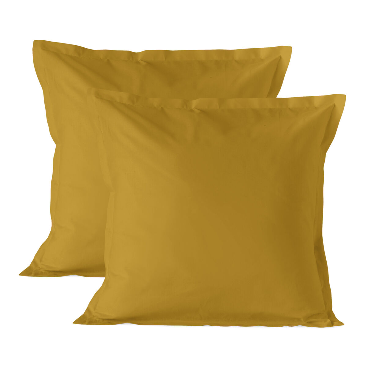 Cushion cover HappyFriday Basic Mustard 60 x 60 cm 2 Units