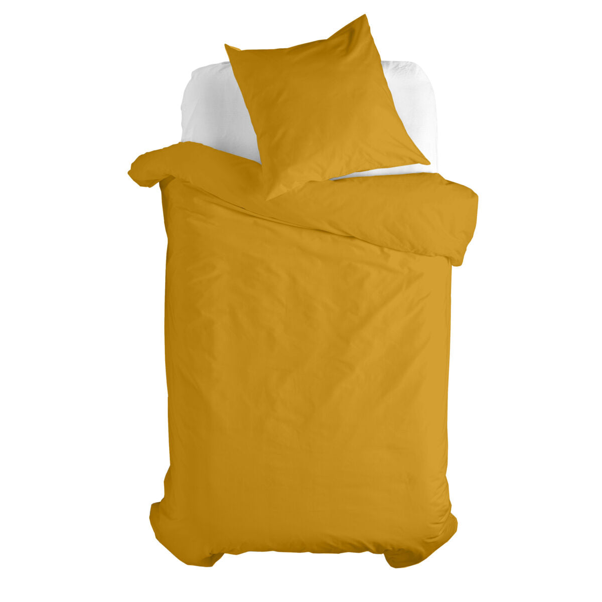 Duvet cover set HappyFriday Basic Kids Mustard Single 2 Pieces