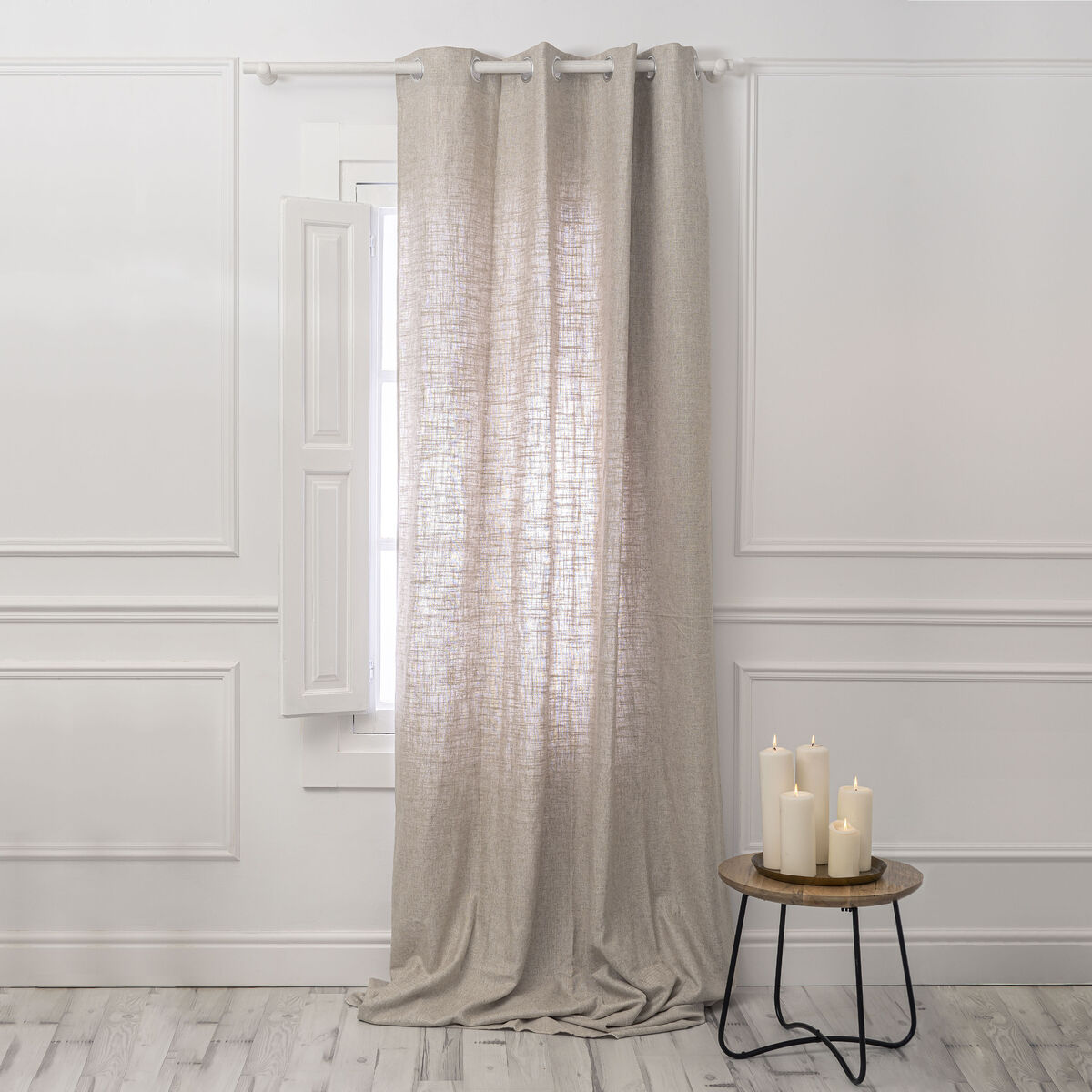 Curtain HappyFriday Basic Beige 140 x 280 cm