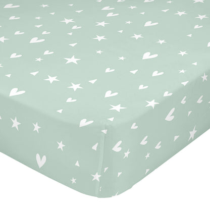 Fitted sheet HappyFriday Fairy dust Multicolour 105 x 200 x 32 cm