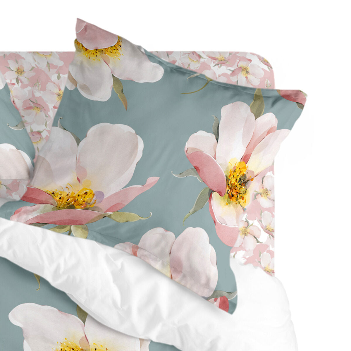 Pillowcase HappyFriday Spring Blossom Multicolour 80 x 80 cm