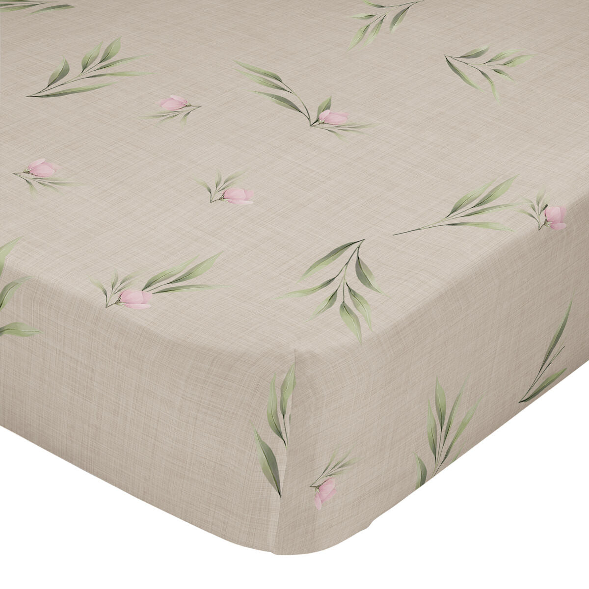 Fitted sheet HappyFriday Summer floral Multicolour 90 x 200 x 32 cm