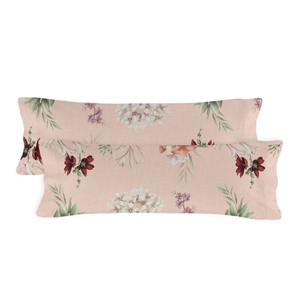 Pillowcase HappyFriday Summer Floral Multicolour 45 x 110 cm (2 Units)