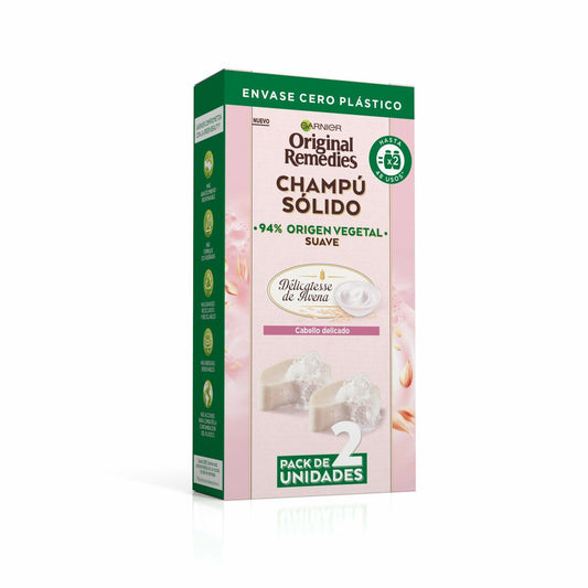 Shampoo Bar Garnier Original Remedies 2 x 60 g Oatmeal