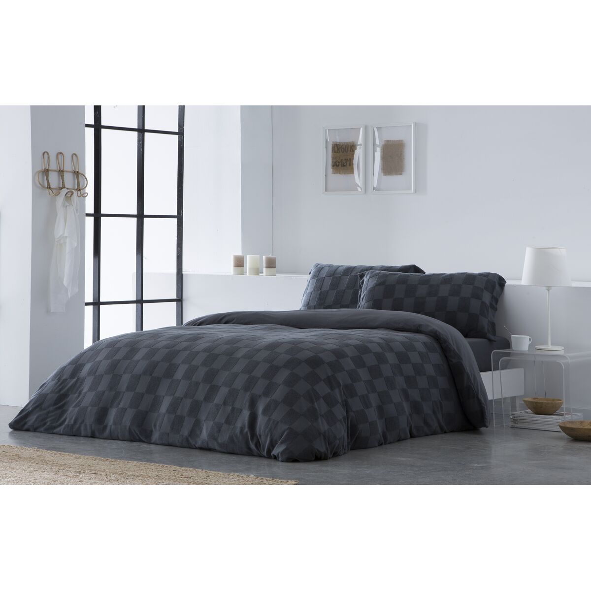 Nordic cover Naturals ELBA Dark grey Double (220 x 220 cm) Naturals