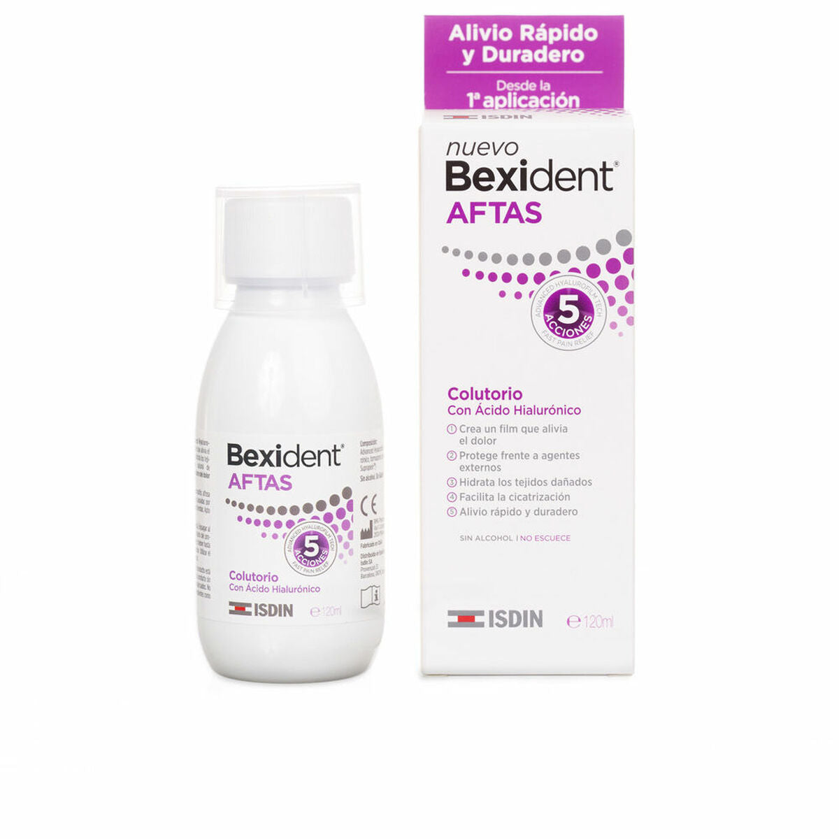 Mouthwash Isdin Bexident Aftas Mouth protector Healing (120 ml)