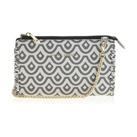 Women's Purse Laura Ashley A35-C03-MONOGRAM-WHITE-BLACK Laura Ashley