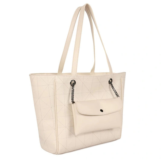 Women's Handbag Laura Ashley RELIEF-QUILTED-CREAM Cream 30 x 30 x 10 cm Laura Ashley