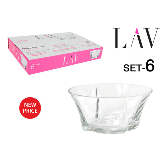 Set of bowls LAV Truva Crystal (6 uds) LAV