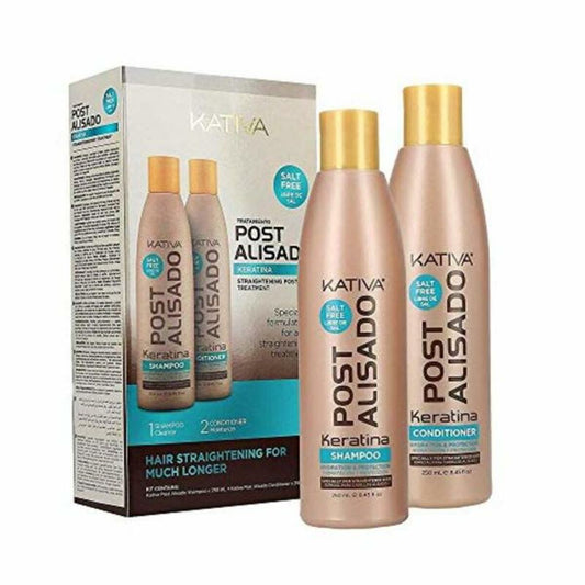 Shampoo and Conditioner Keratin Kit Kativa Post Alisado (2 uds) - byKim