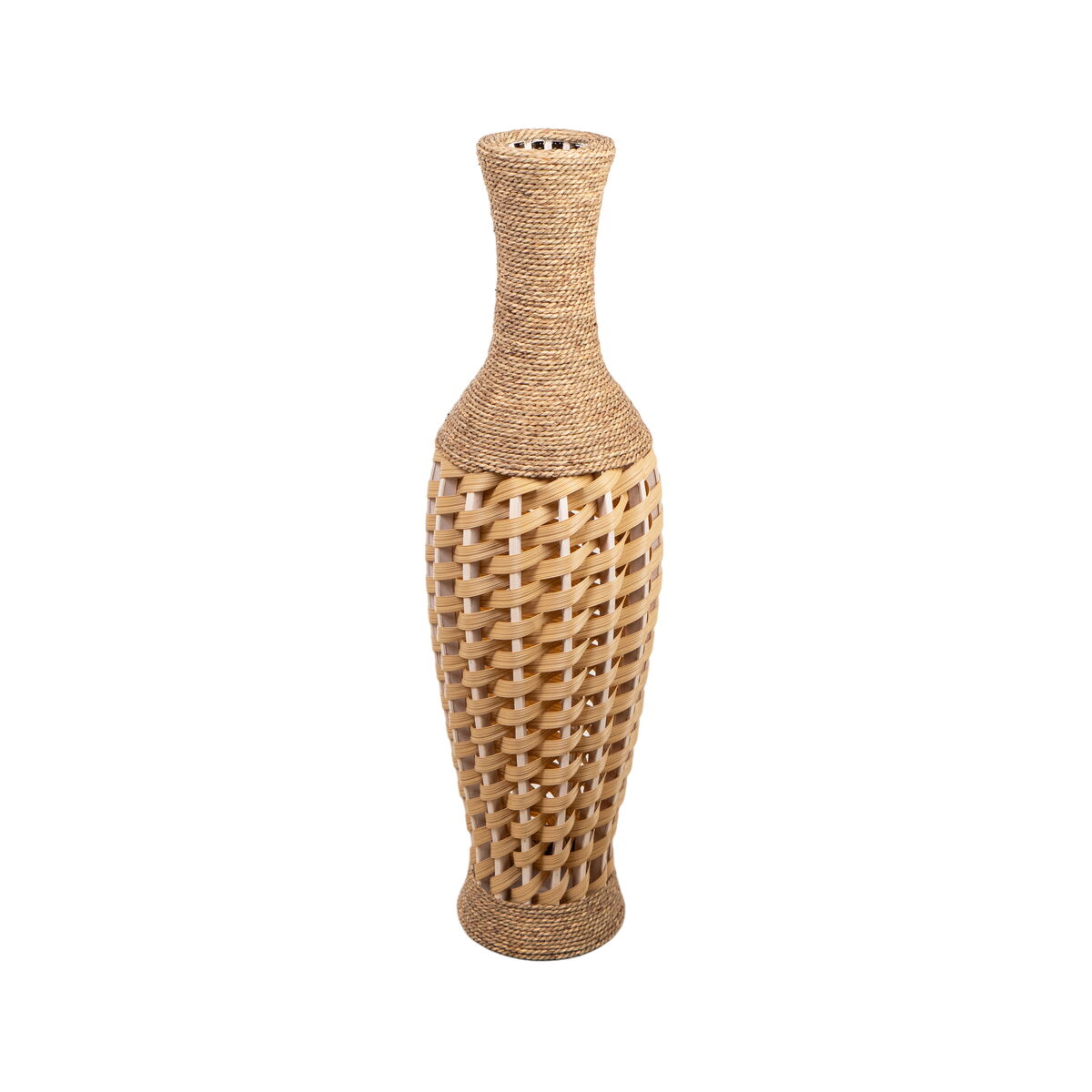 Floor vase Alexandra House Living Brown PVC Natural Fibre 29 x 100 x 29 cm Alexandra House Living