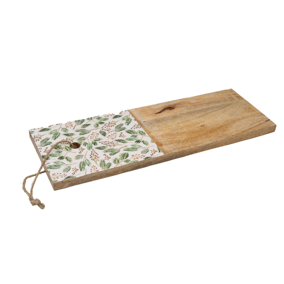 Cutting board Romimex White Green Mango wood Sheets 56 x 2 x 19 cm