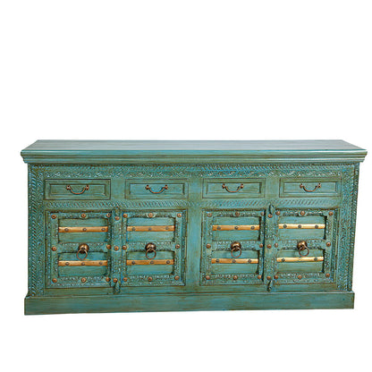 Sideboard Romimex Green Mango wood 180 x 90 x 40 cm