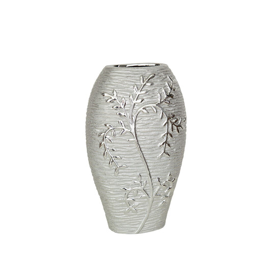 Vase Romimex Silver Porcelain 20 x 32 x 11 cm Romimex