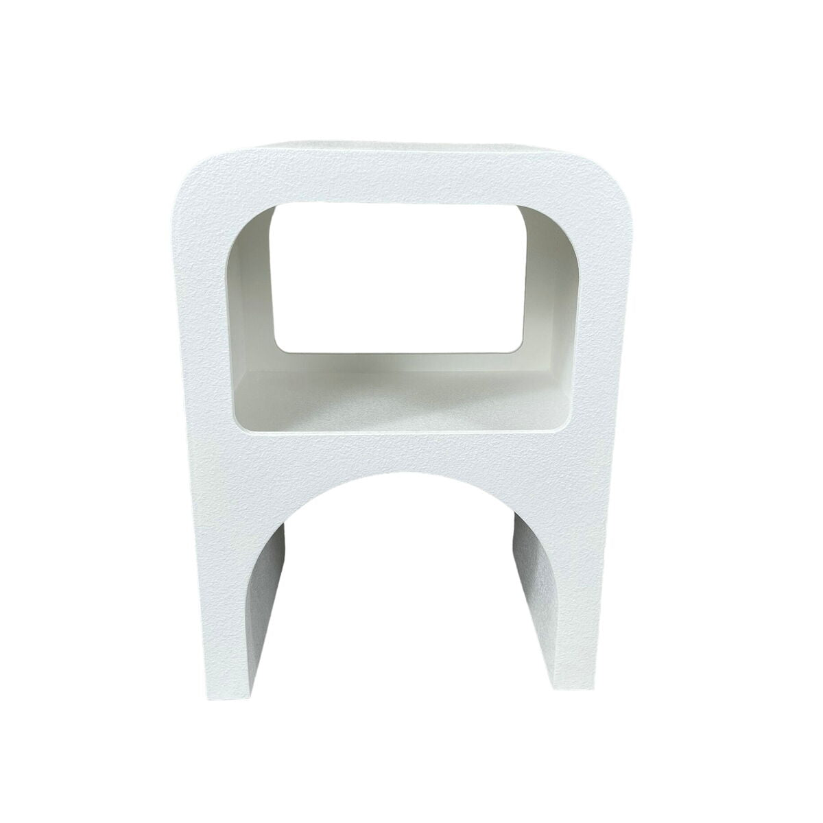 Side table Romimex White MDF Wood 41 x 56 x 30 cm