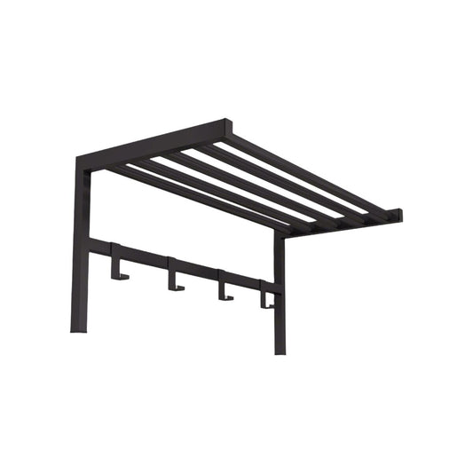 Coat rack with shelf Alexandra House Living Black Metal 69 x 32 x 34 cm Alexandra House Living