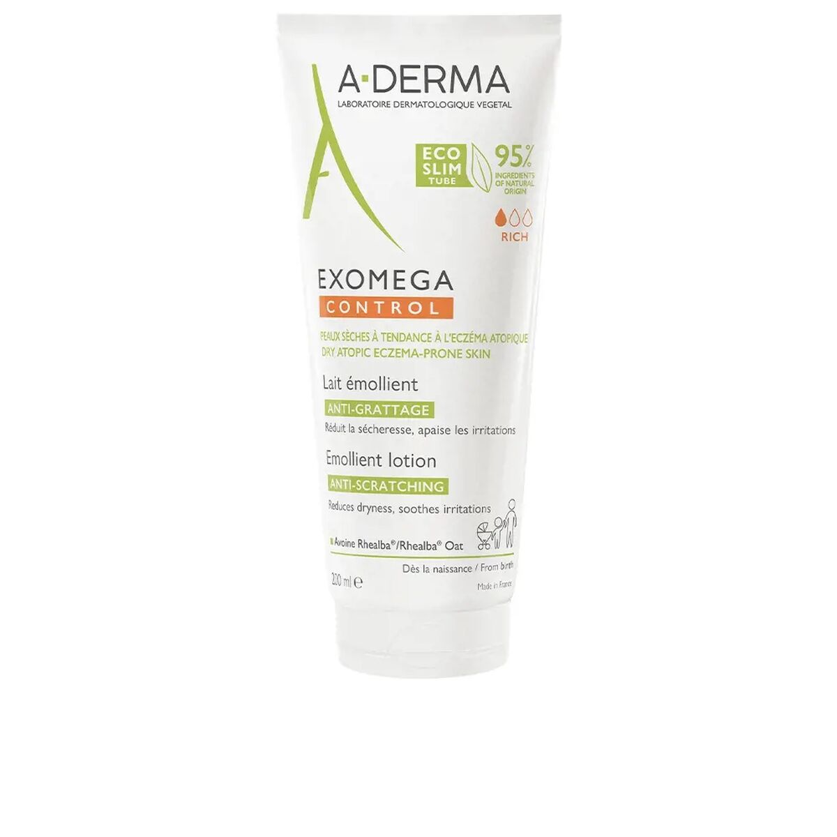 Body Lotion A-Derma Exomega Control 200 ml Itch and irritation relief