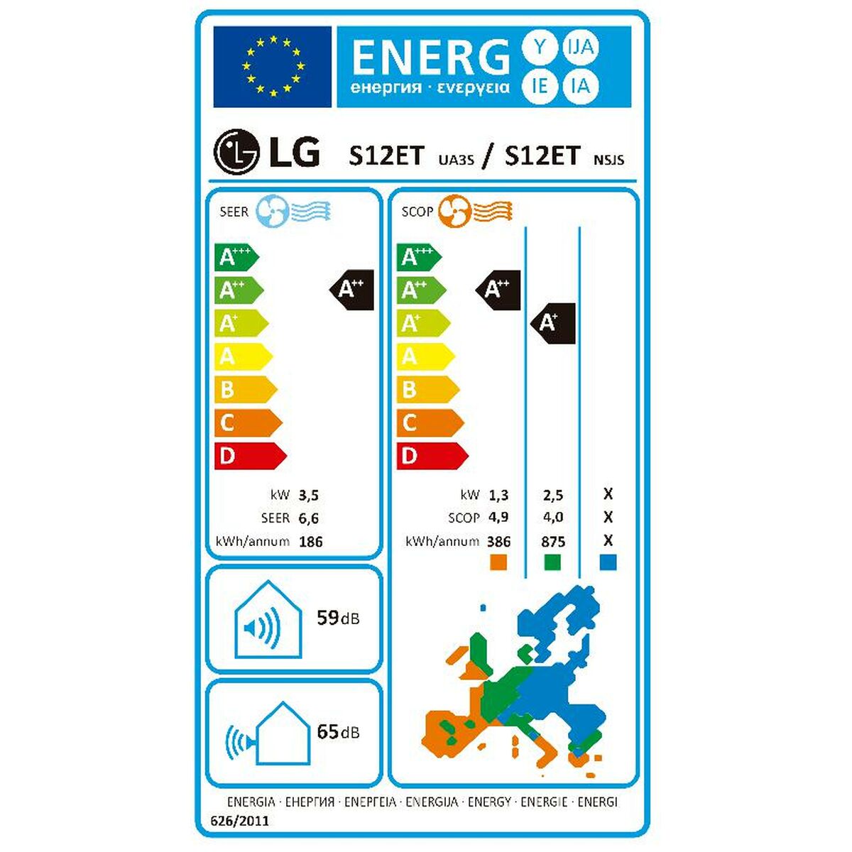 Air Conditioning LG LGWIFI12.SET White A++ A+++