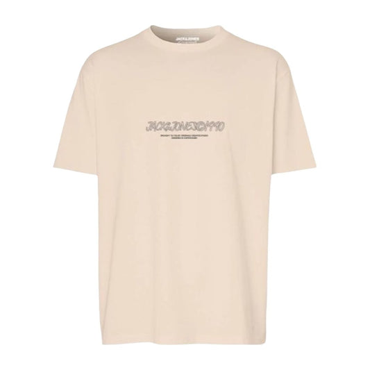 Men’s Short Sleeve T-Shirt Jack & Jones JORBRONX TEE SS CREW NECK FST 12263936 Beige