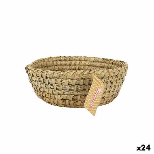 Multi-purpose basket Privilege wicker Circular ø 22 x 8 cm (24 Units) Privilege