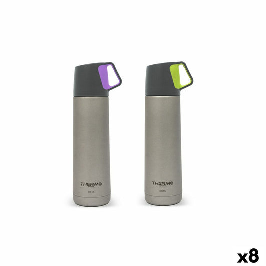 Travel thermos flask ThermoSport Stainless steel Cup 500 ml (8 Units) ThermoSport