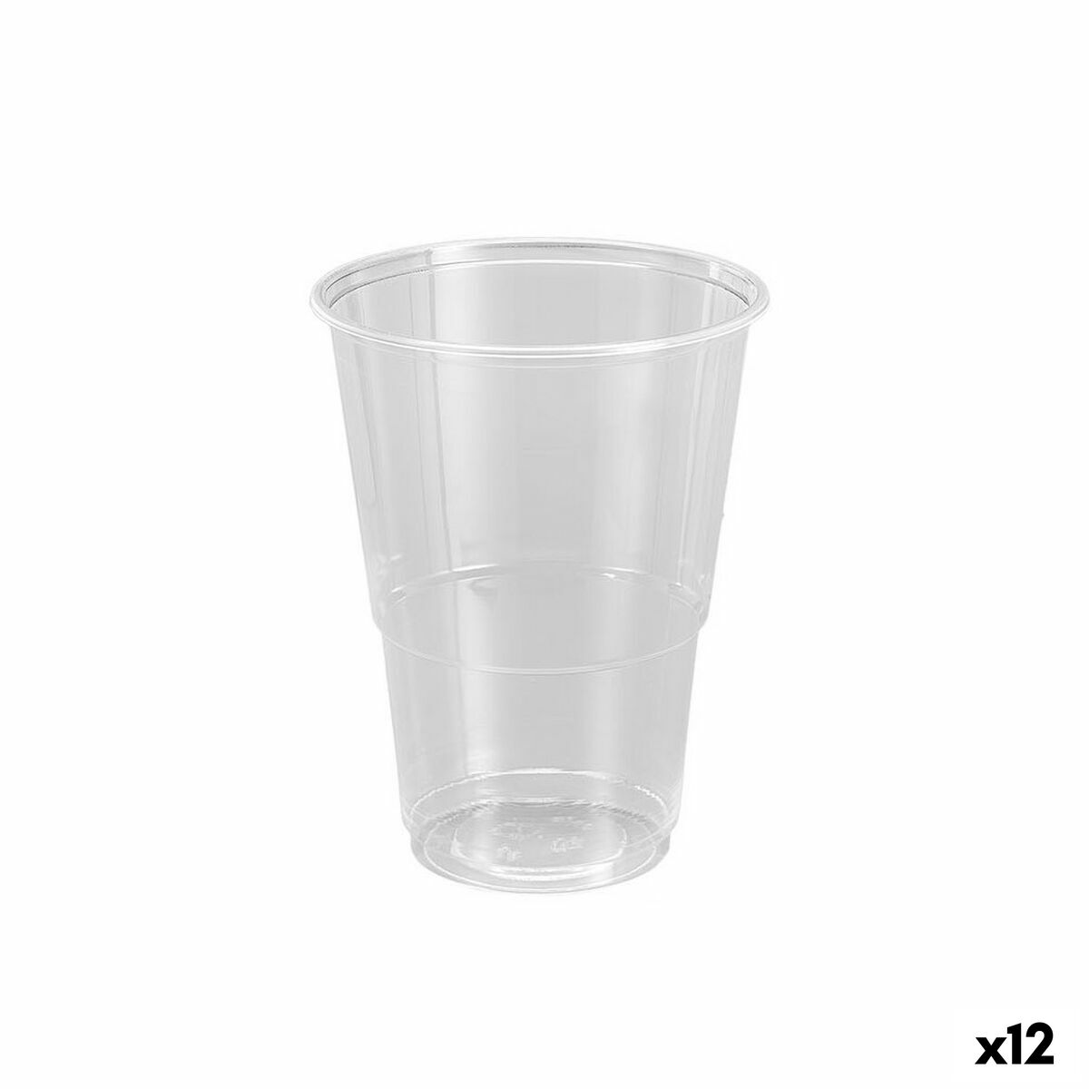 Set of reusable glasses Algon Plastic Transparent 50 Pieces 330 ml (12 Units) Algon