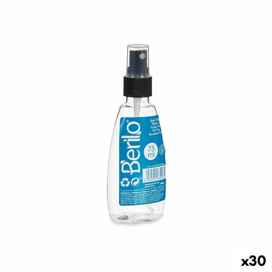 Sprayer Black Transparent Plastic (75 ml) (30 Units) byKim Berilo