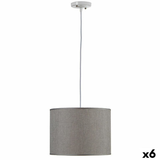 Ceiling Light Grey Metal 60 W 30 x 22 x 30 cm (6 Units) Gift Decor