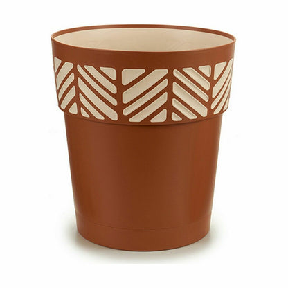 Self-watering flowerpot Stefanplast Orfeo Terracotta Plastic 29 x 29 x 29 cm (6 Units)