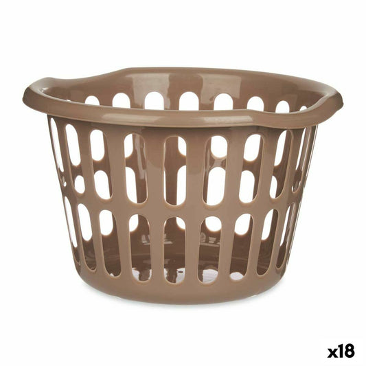 Basket Kipit 8066-T Taupe polypropylene 27 L 40 x 25 x 40 cm (18 Units) Kipit