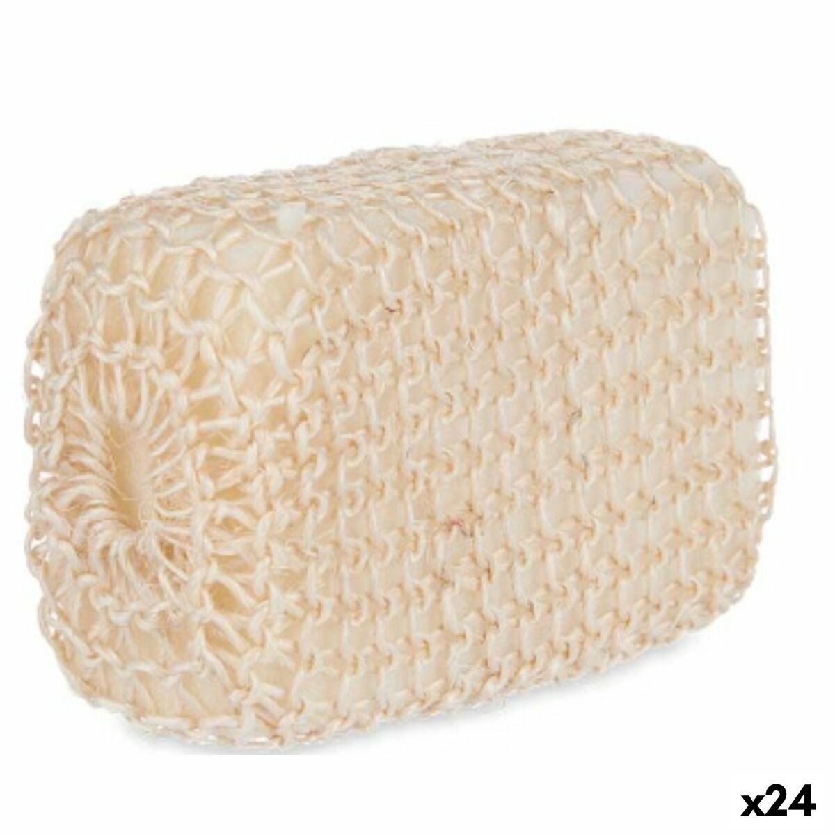 Body Sponge White Beige 9 x 14 x 6 cm (24 Units) byKim Berilo