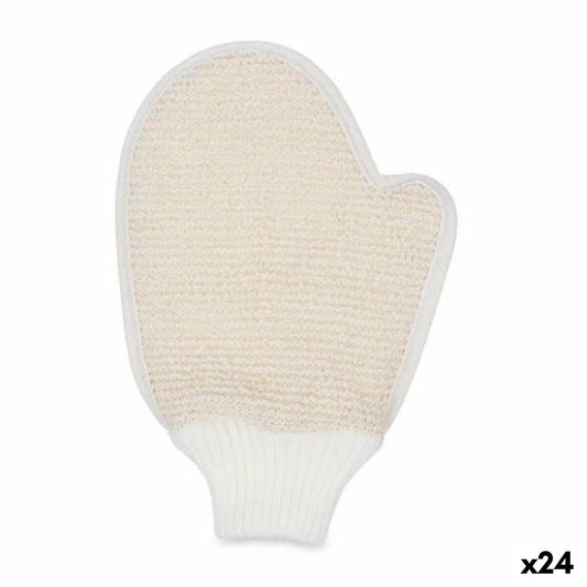 Bath Mitten Adjustable White Beige (24 Units) byKim Berilo