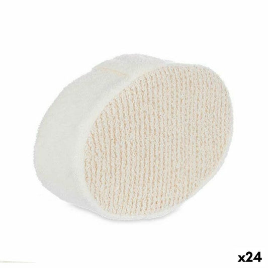 Body Sponge White Beige 15 x 5 x 10 cm (24 Units) byKim Berilo