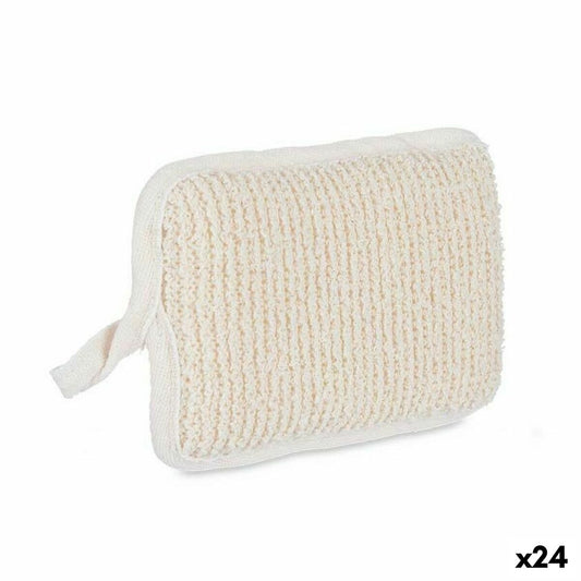 Body Sponge White Beige 11 x 16,5 x 2 cm (24 Units) byKim Berilo