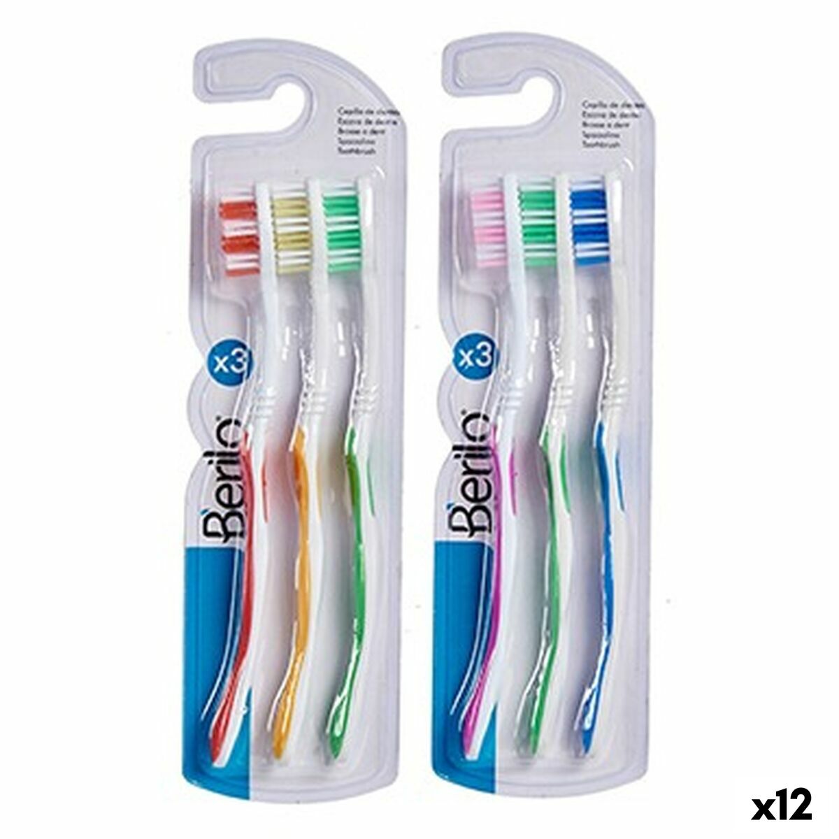 Toothbrush Yellow Blue Red Green (12 Units) byKim Berilo