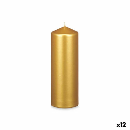 Candle Acorde 92540 Golden 7 x 20 x 7 cm (12 Units)