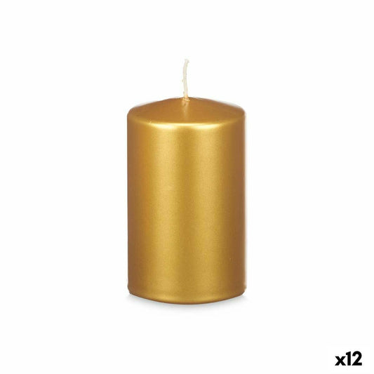 Candle Acorde 92544 Golden 9 x 15 x 9 cm (12 Units)