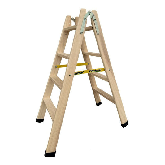 4-step folding ladder Plabell Wood 114 x 31/48 cm Plabell